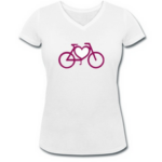 Fahrrad-Herz-Shirt